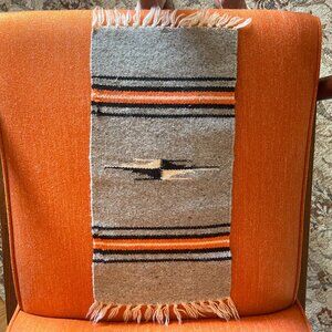 Chimayo Long Gray Geometric Weaving